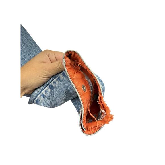 Vintage Y2K Nautica Distressed Denim Chore Style Jacket Men’s Size Large - Picture 10 of 16